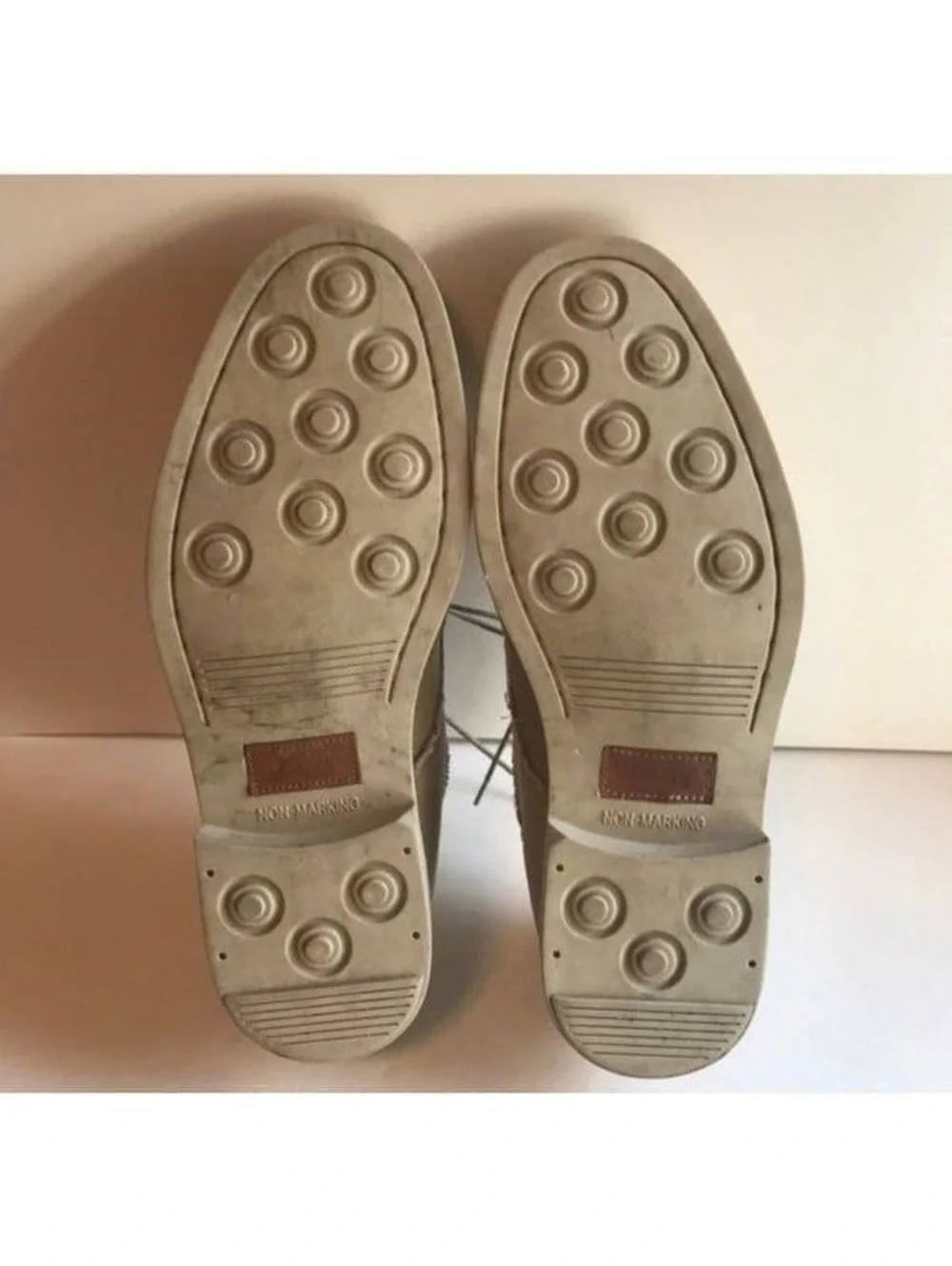 Men's Bass Buck Oxfords Size 11.5 In Tan